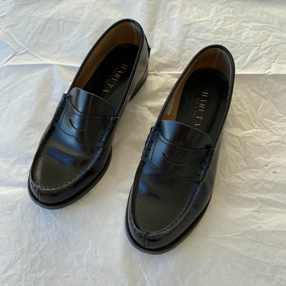 ☀️SOLD☀️ Haruta leather 304 penny loafers